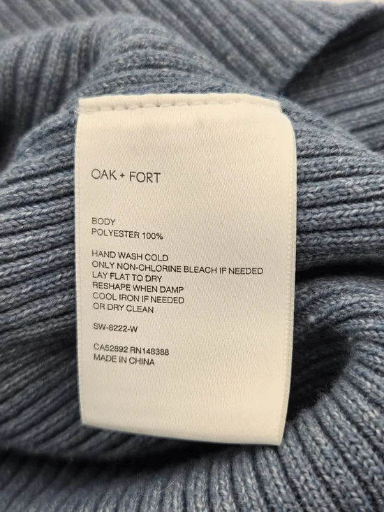 Oak + Fort Ribbed Long Sleeve Crop Top - Picture 5 of 5